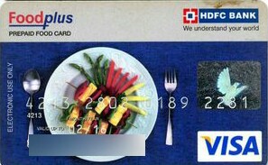 HDFC FOOD CARD