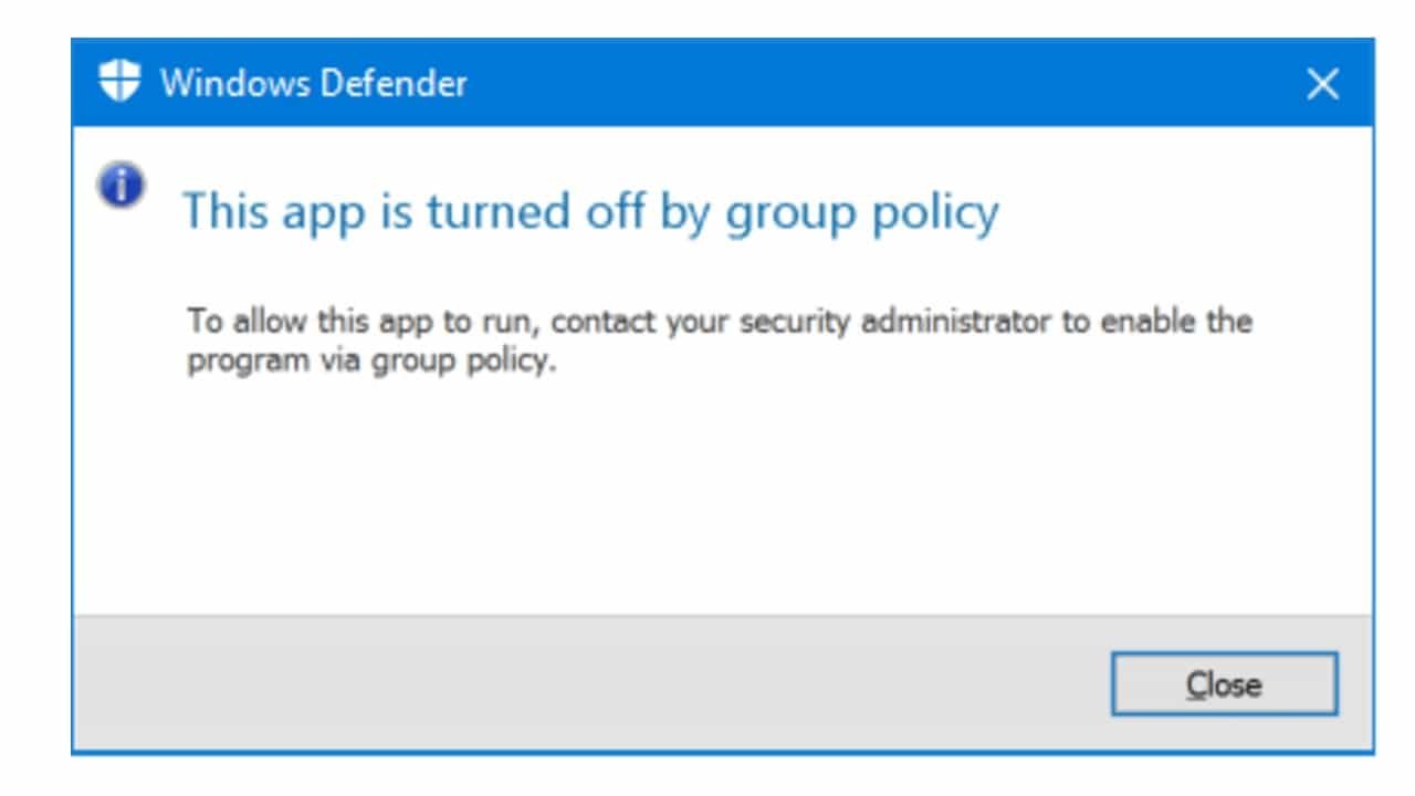 Windows Defender Blocked By Group Policy fix In 2020 TRONZI